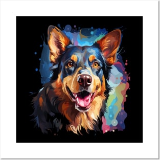 Australian Kelpie Rainbow Posters and Art